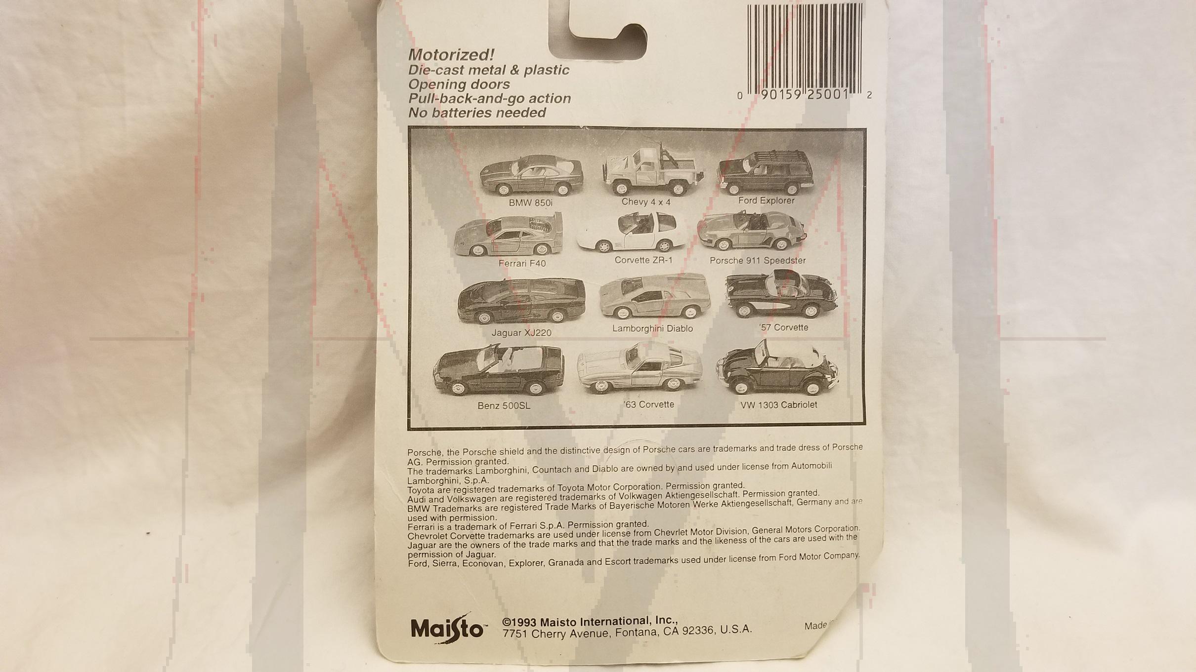 MAISTO MERCEDES BENZ 500SL BLACK