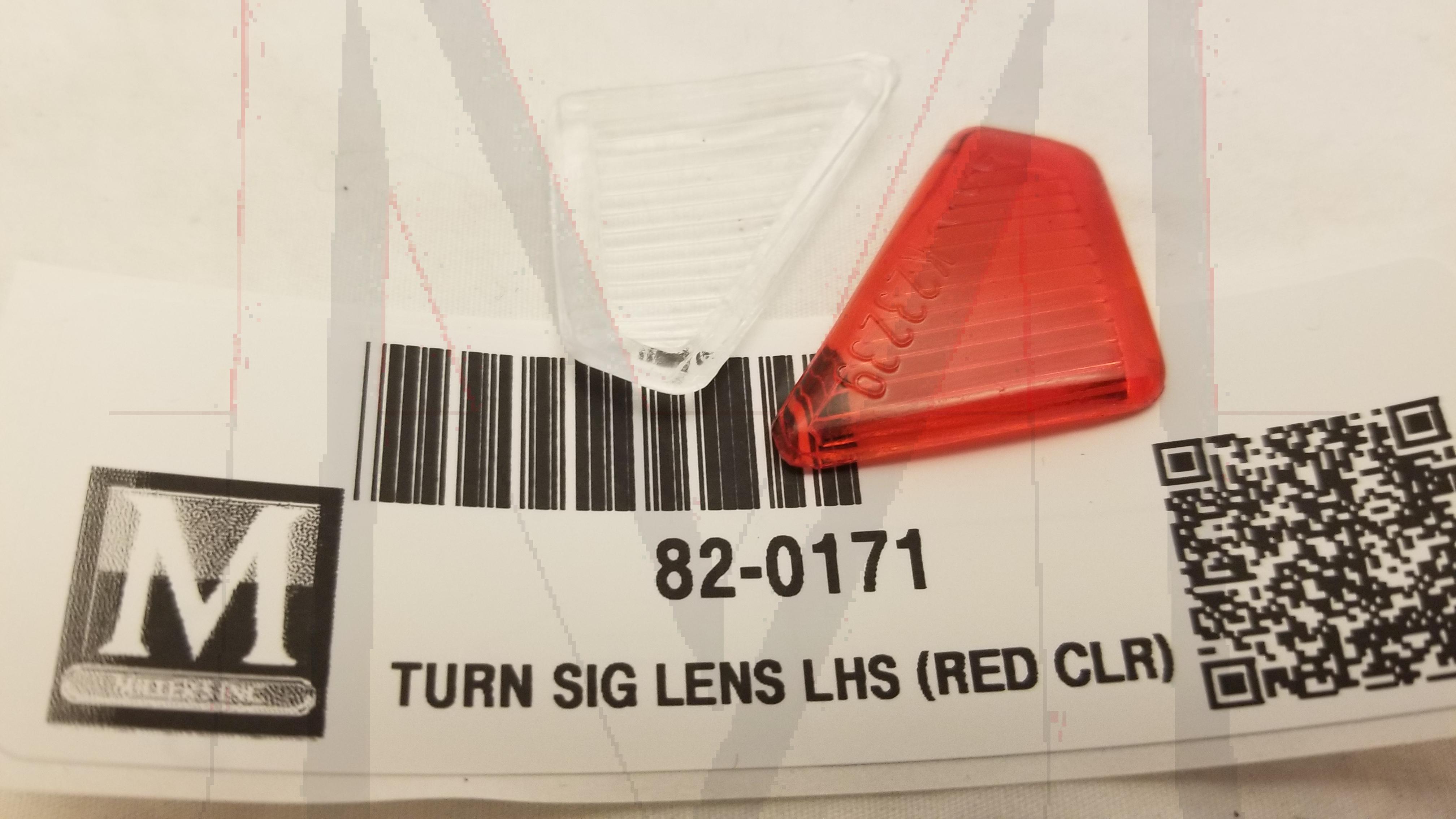 TURN SIGNAL LENS LHS (RED CLR)