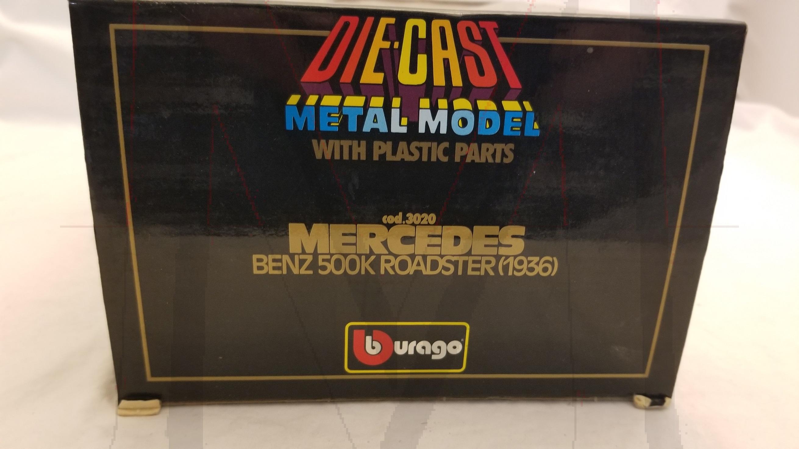 BURAGO 1/20 1936 MERCEDES BENZ ROADSTER