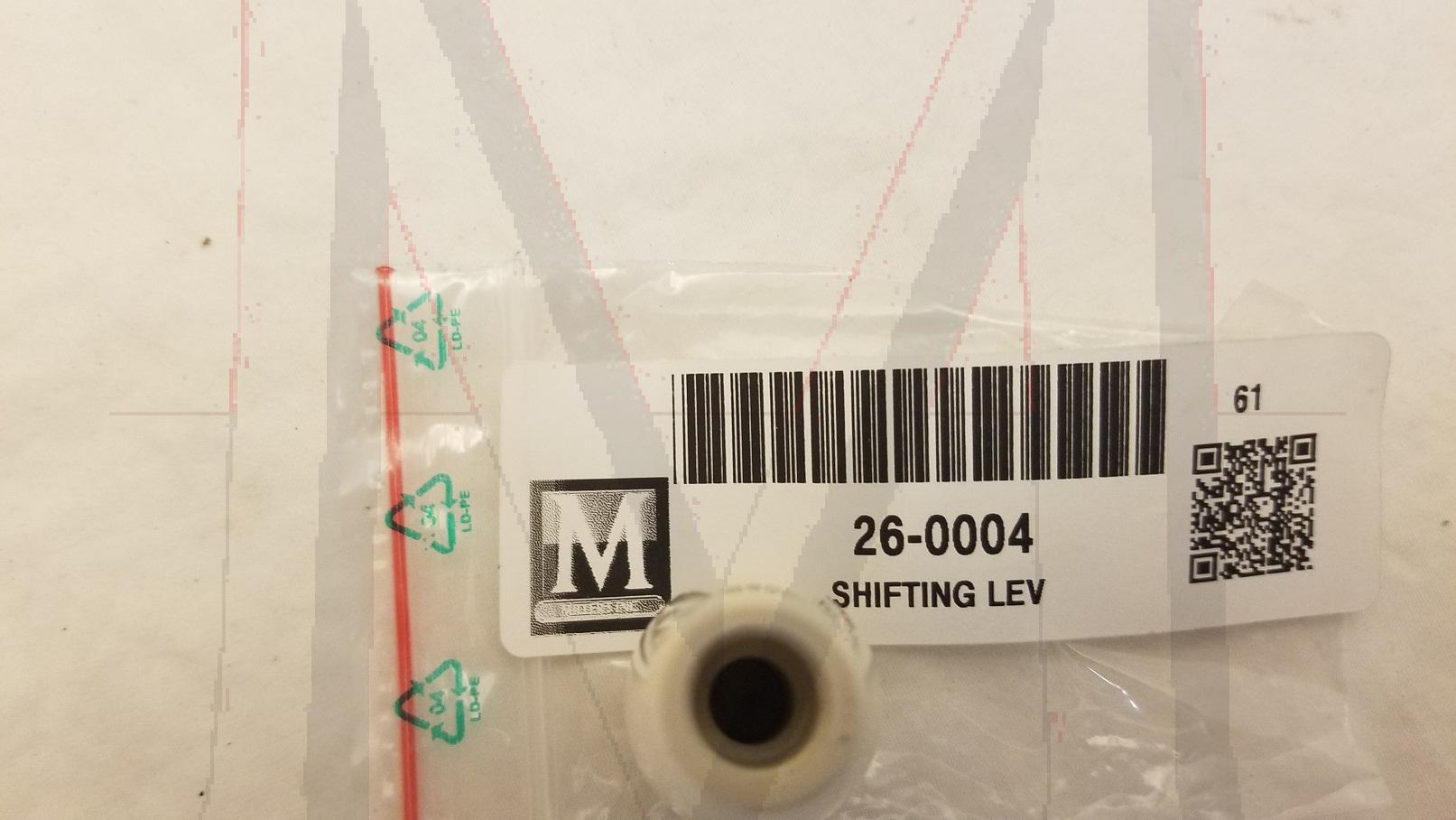 THREADED SHIFT LEVER KNOB - IVORY COLOR