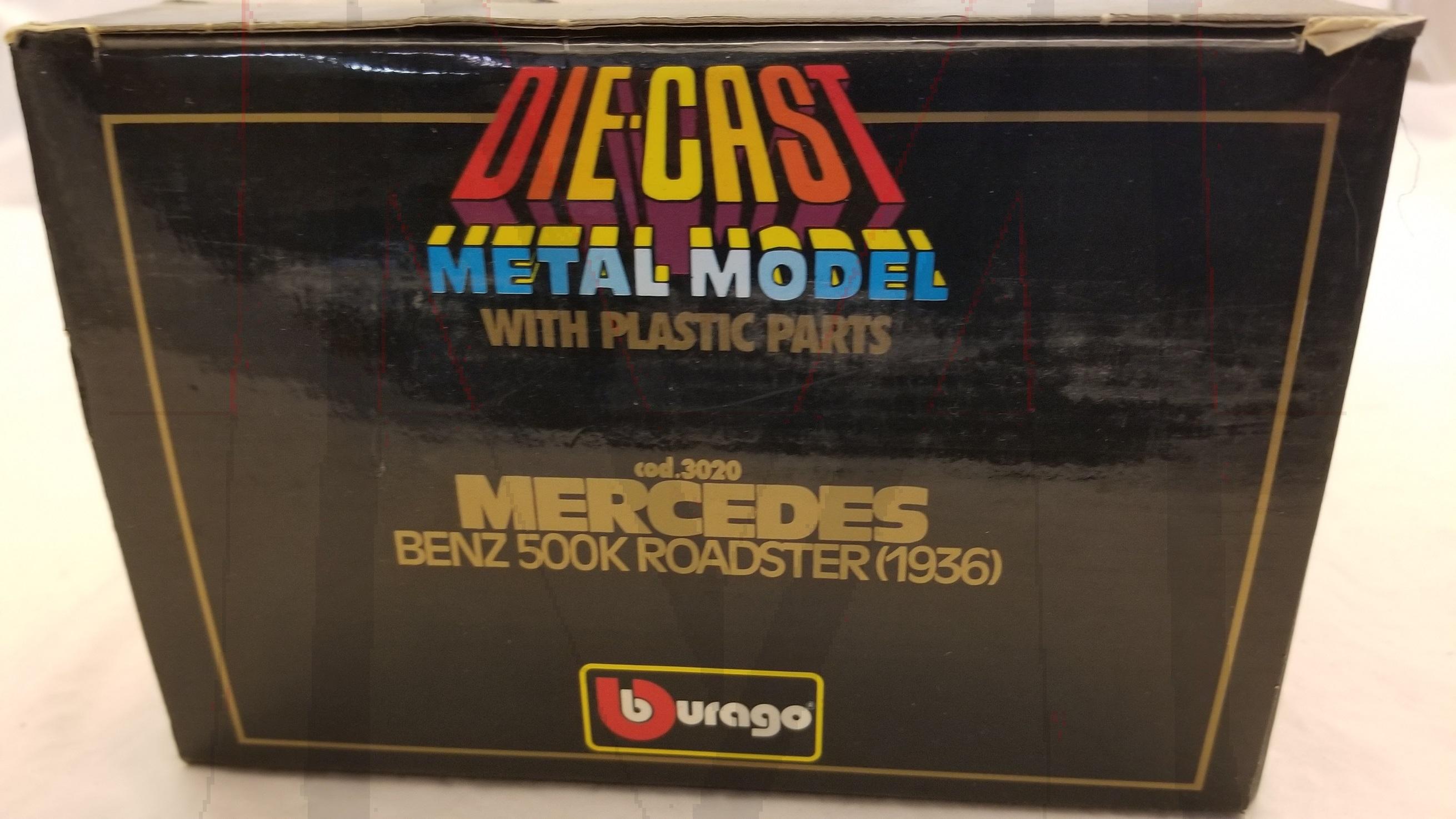 BURAGO 1/20 1936 MERCEDES BENZ ROADSTER
