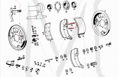 RETURN SPRING LEFT