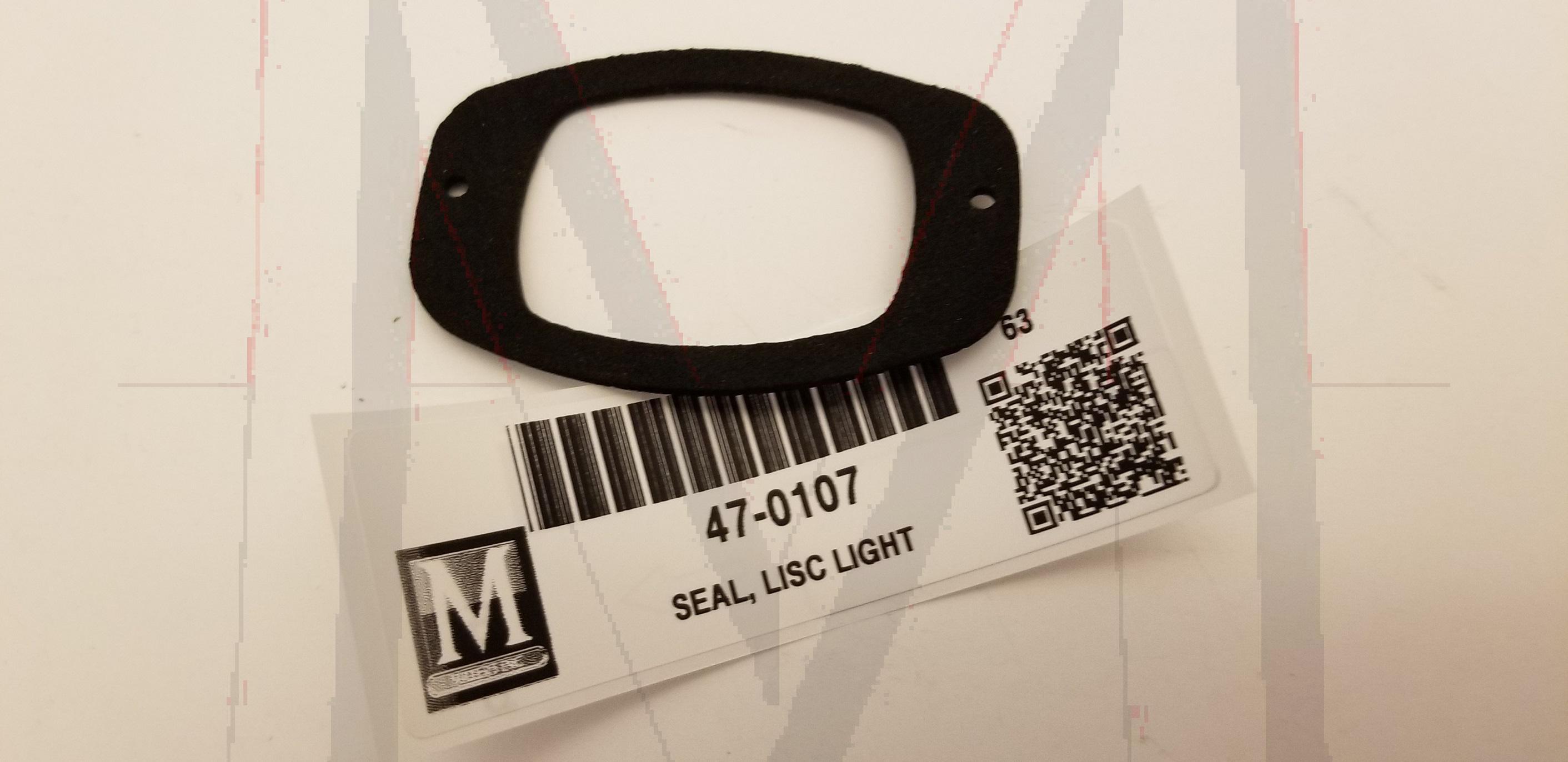 LICENSE LIGHT LENS SEAL