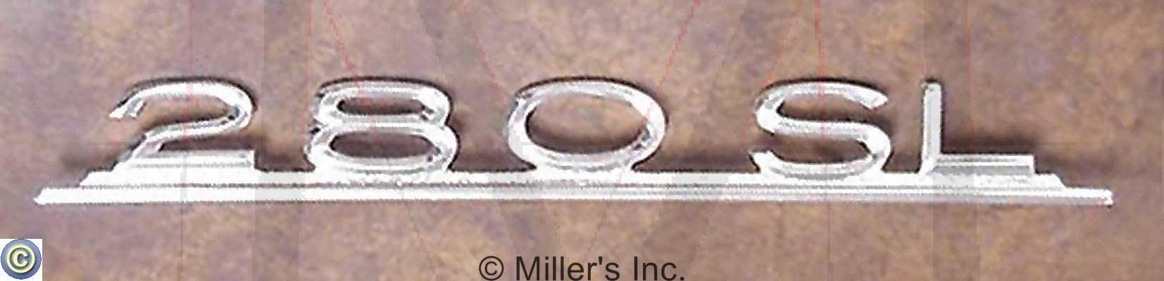 280SL TRUNK EMBLEM