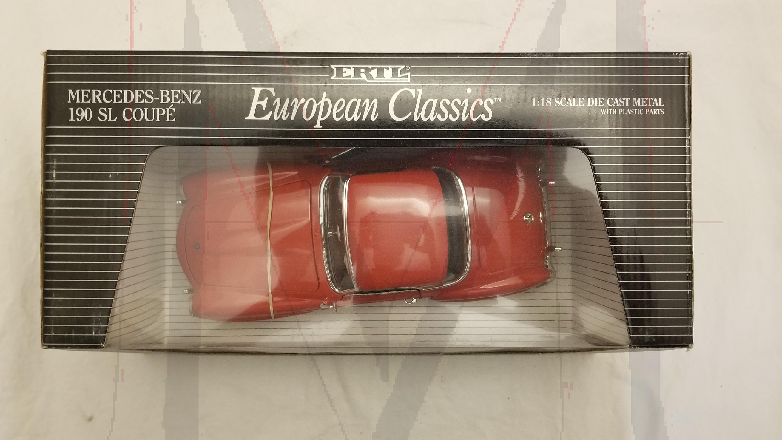 ERTL ERUOPEAN CLASSIC 1/18 190SL IN RED