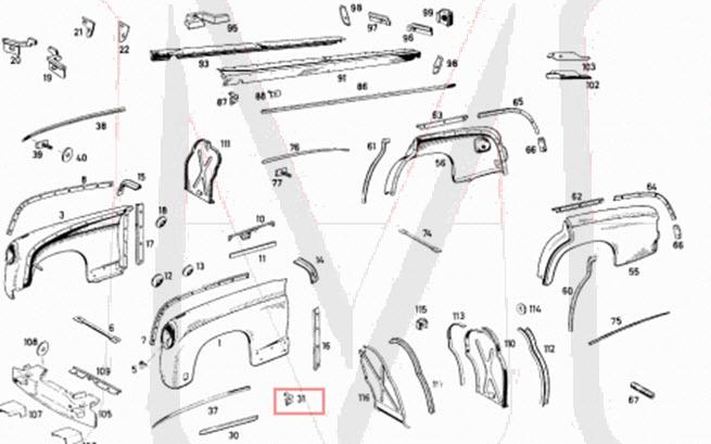 SIDE MOULDING CLIP