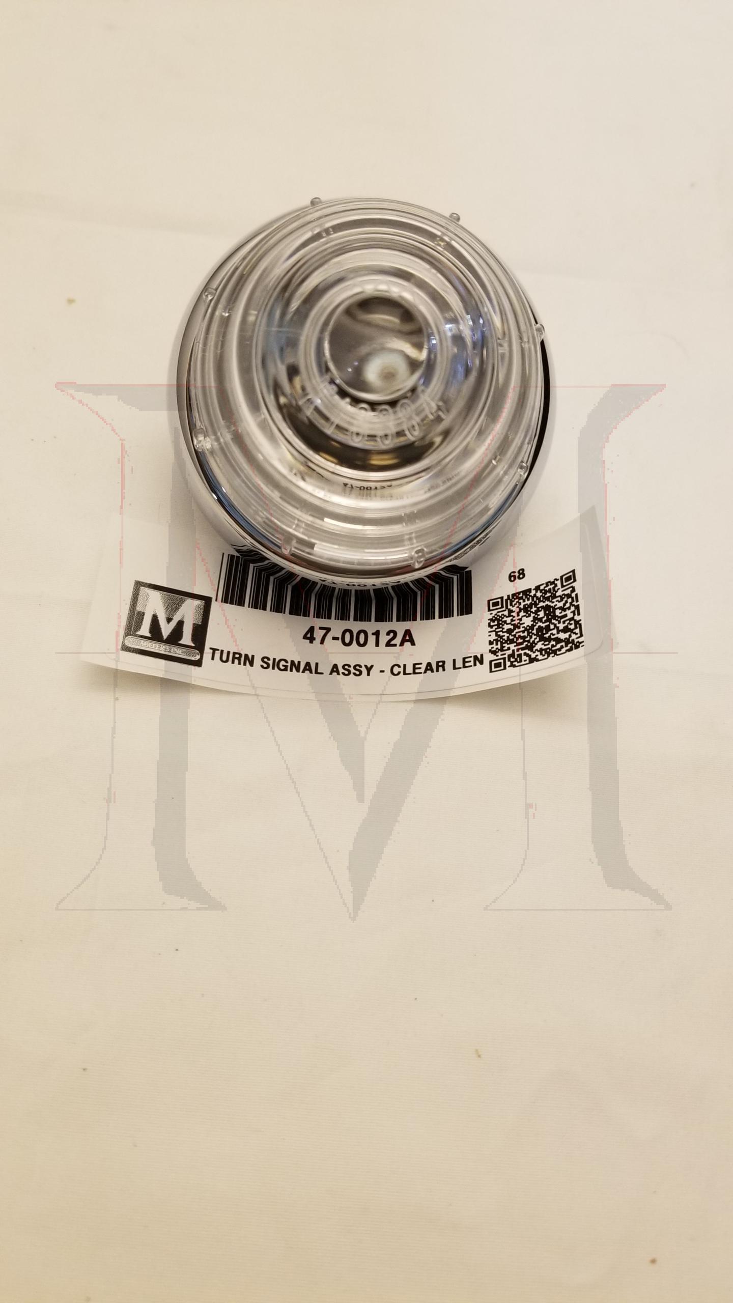 TURN SIGNAL ASSEMBLY - CLEAR LENS