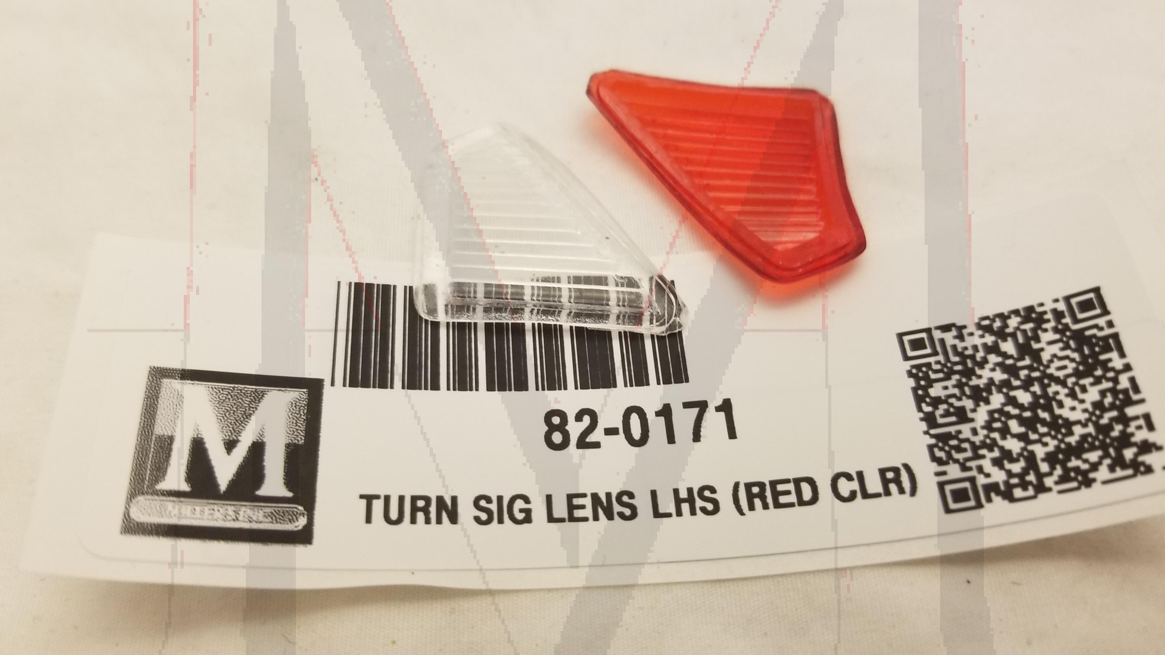 TURN SIGNAL LENS LHS (RED CLR)
