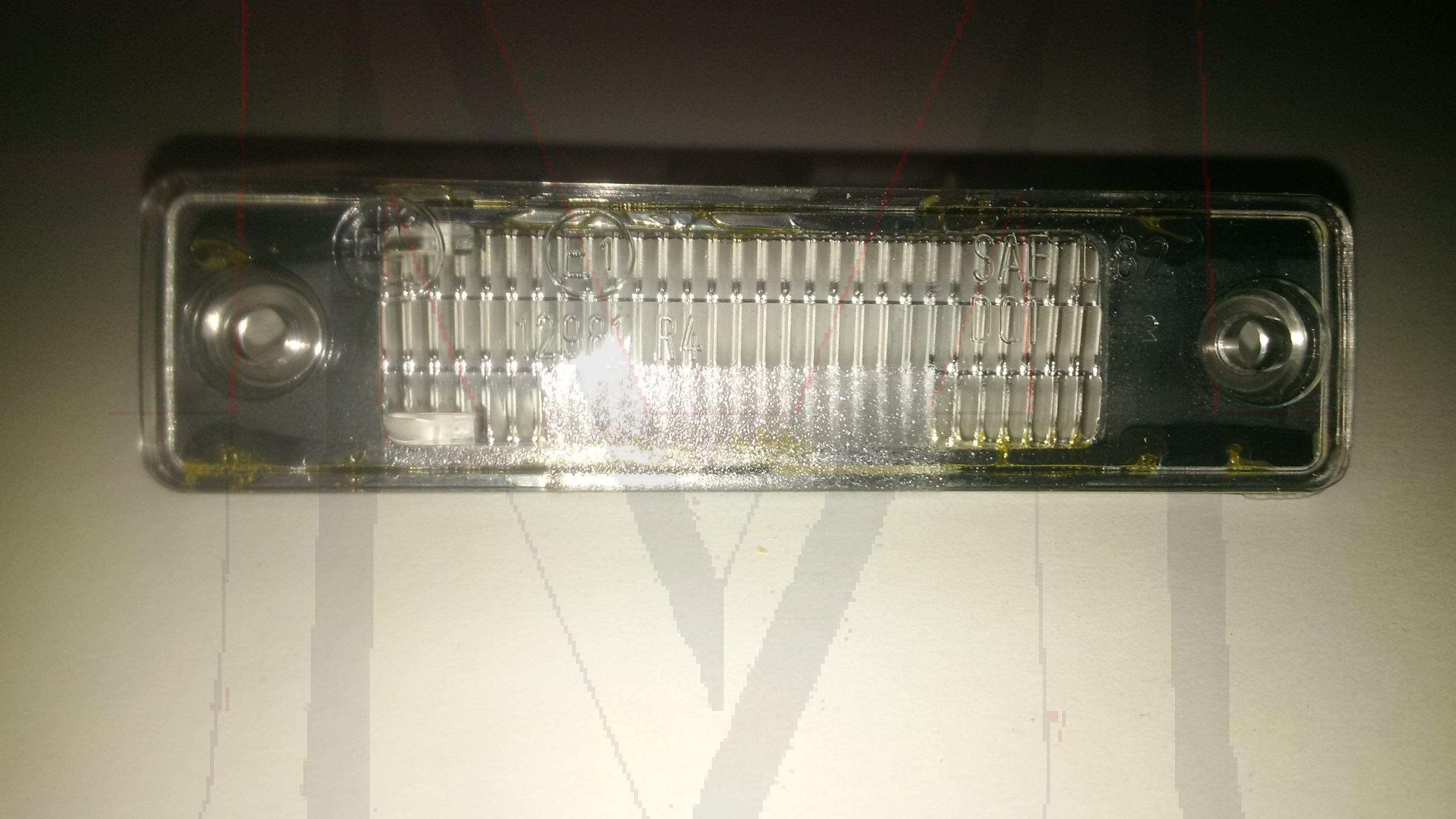 LICENSE LIGHT LENS