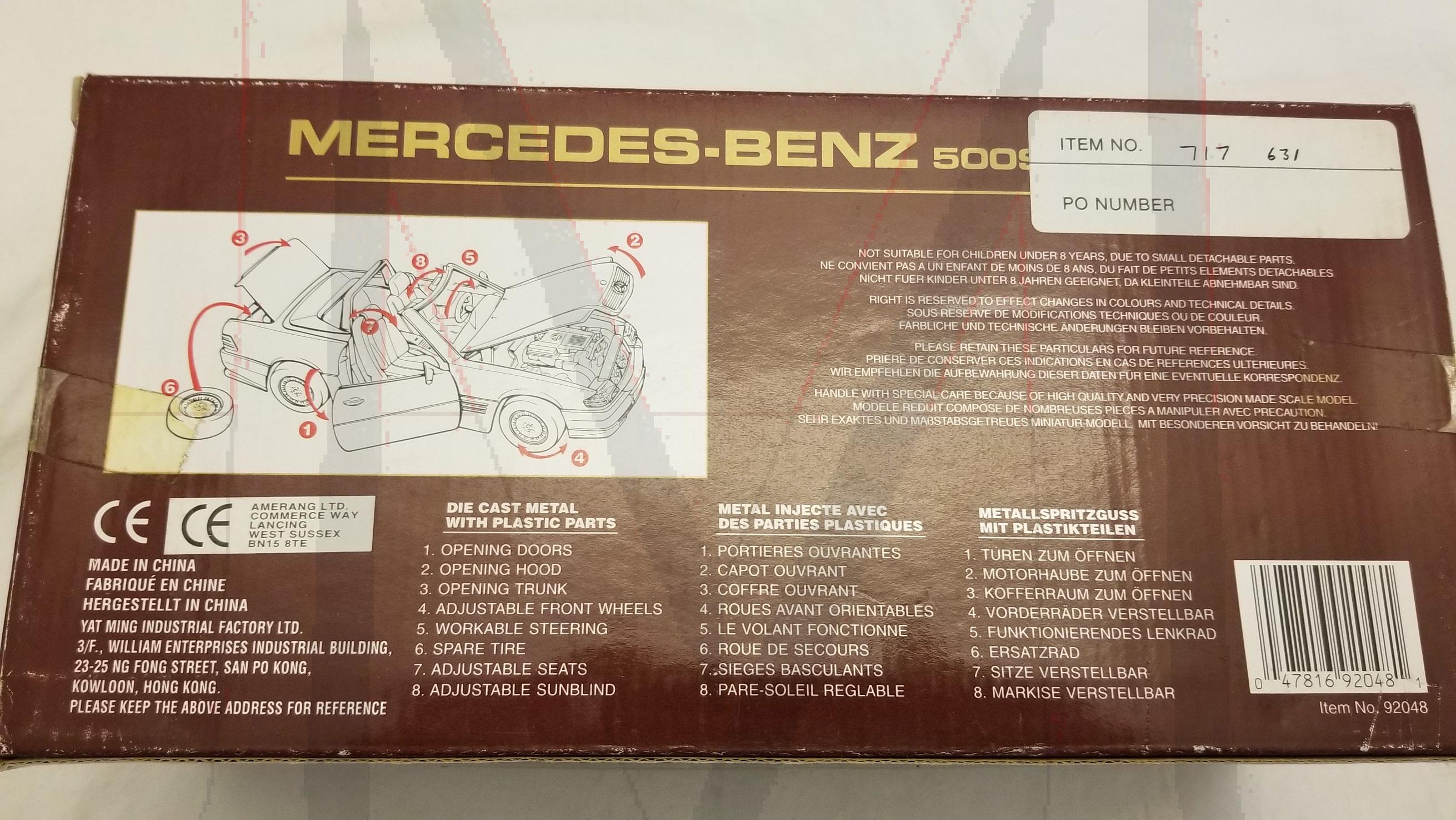 ROAD LEGENDS 1/18 1989 500SL