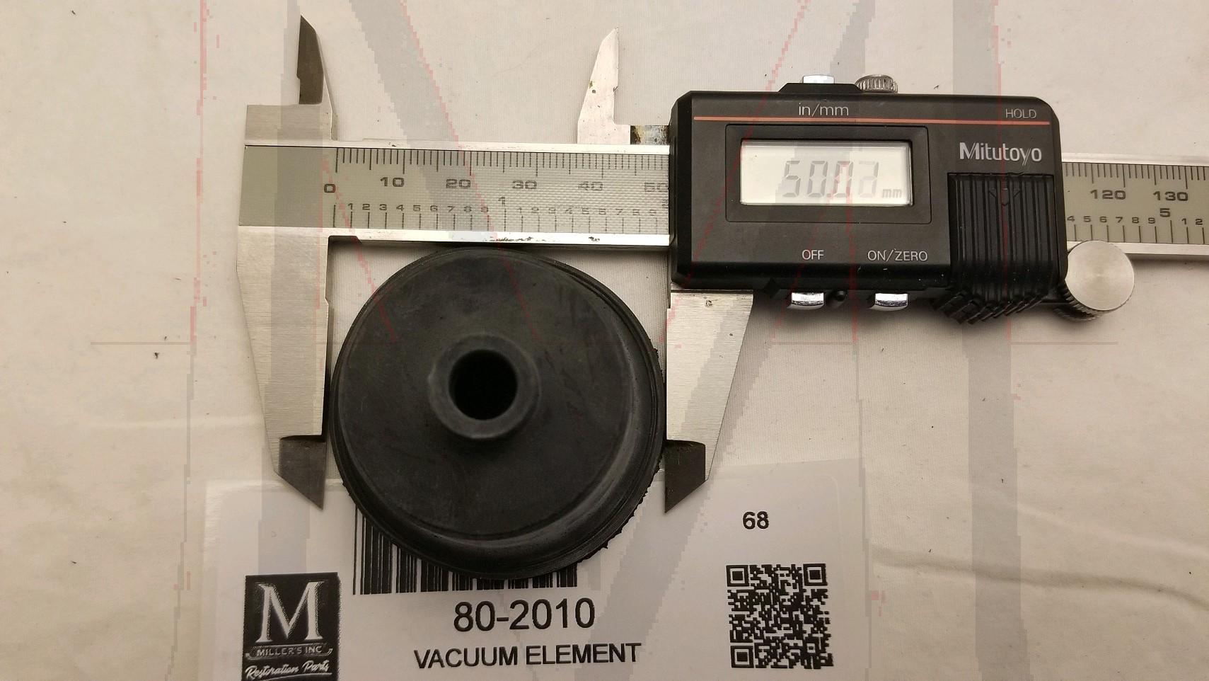 VACUUM ELEMENT WITH HOLE