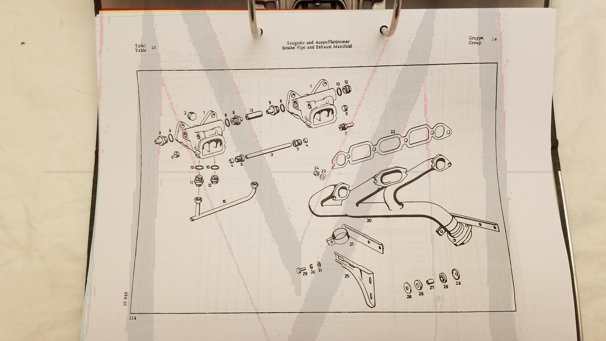 190SL PARTS BOOK