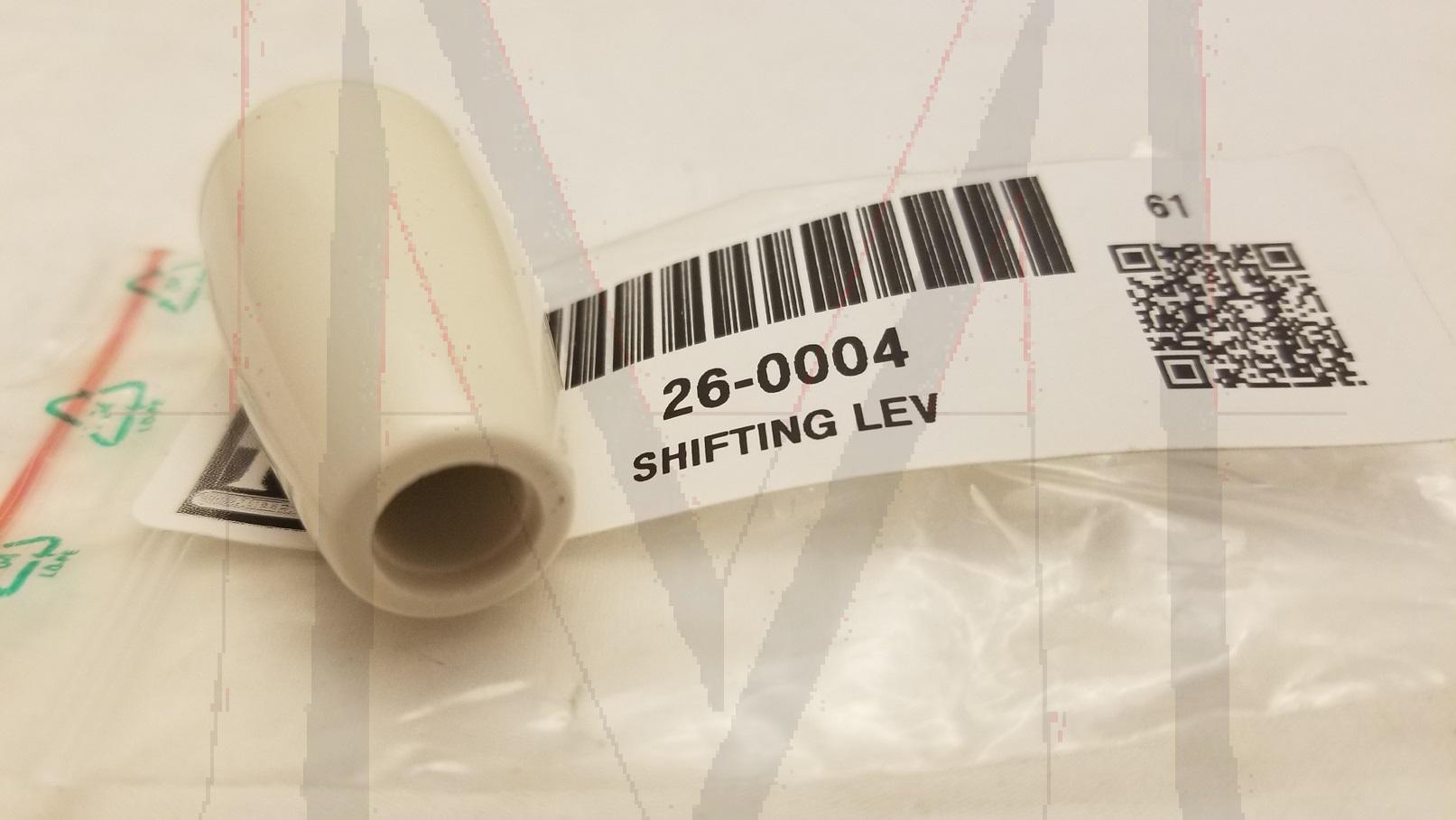 THREADED SHIFT LEVER KNOB - IVORY COLOR