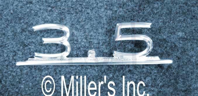 "3.5" TRUNK EMBLEM