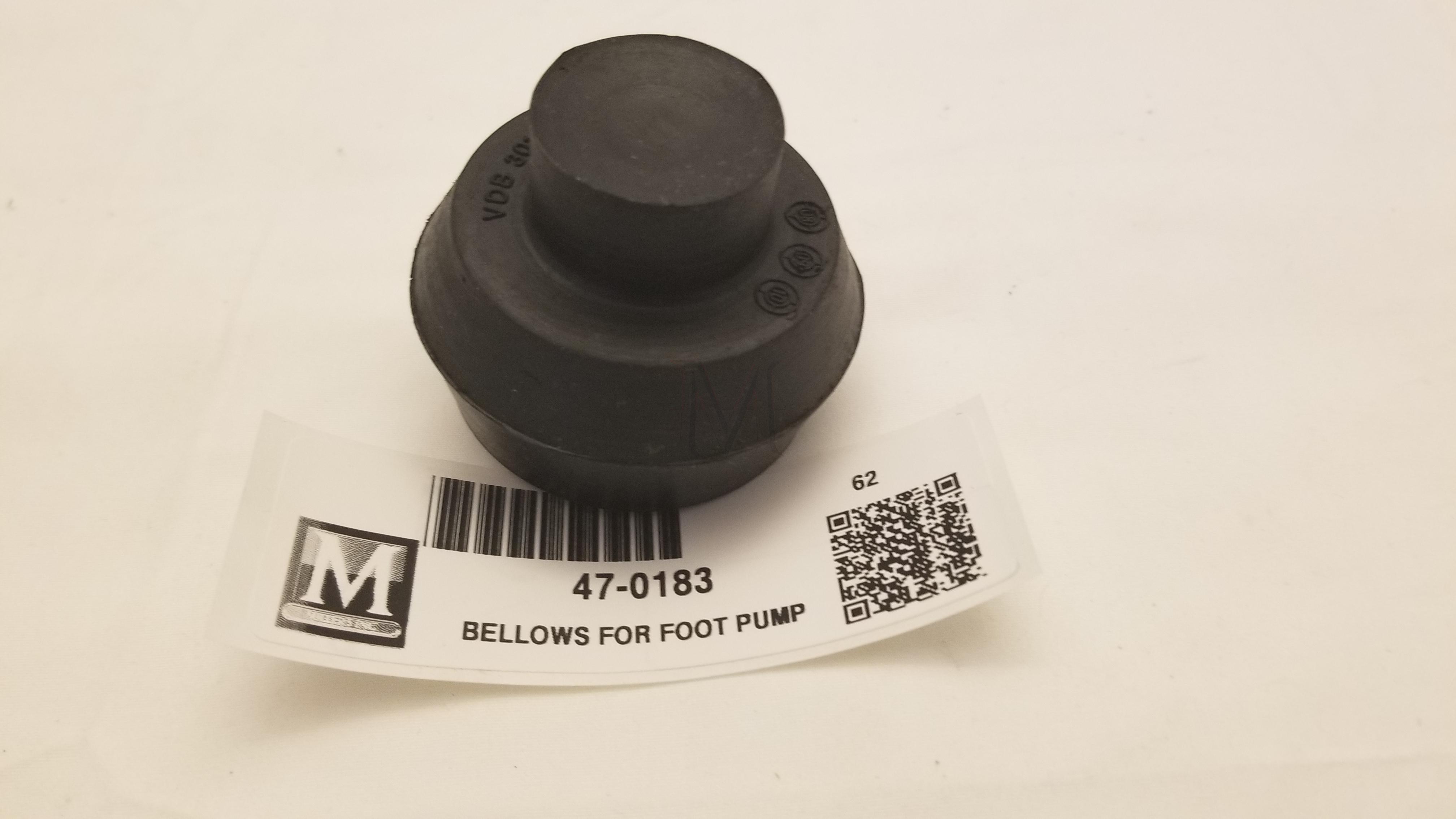 BELLOWS FOR WINDSHIELD WIPER FOOT PUMP
