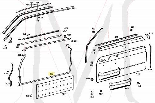 DOOR SEAL, RIGHT