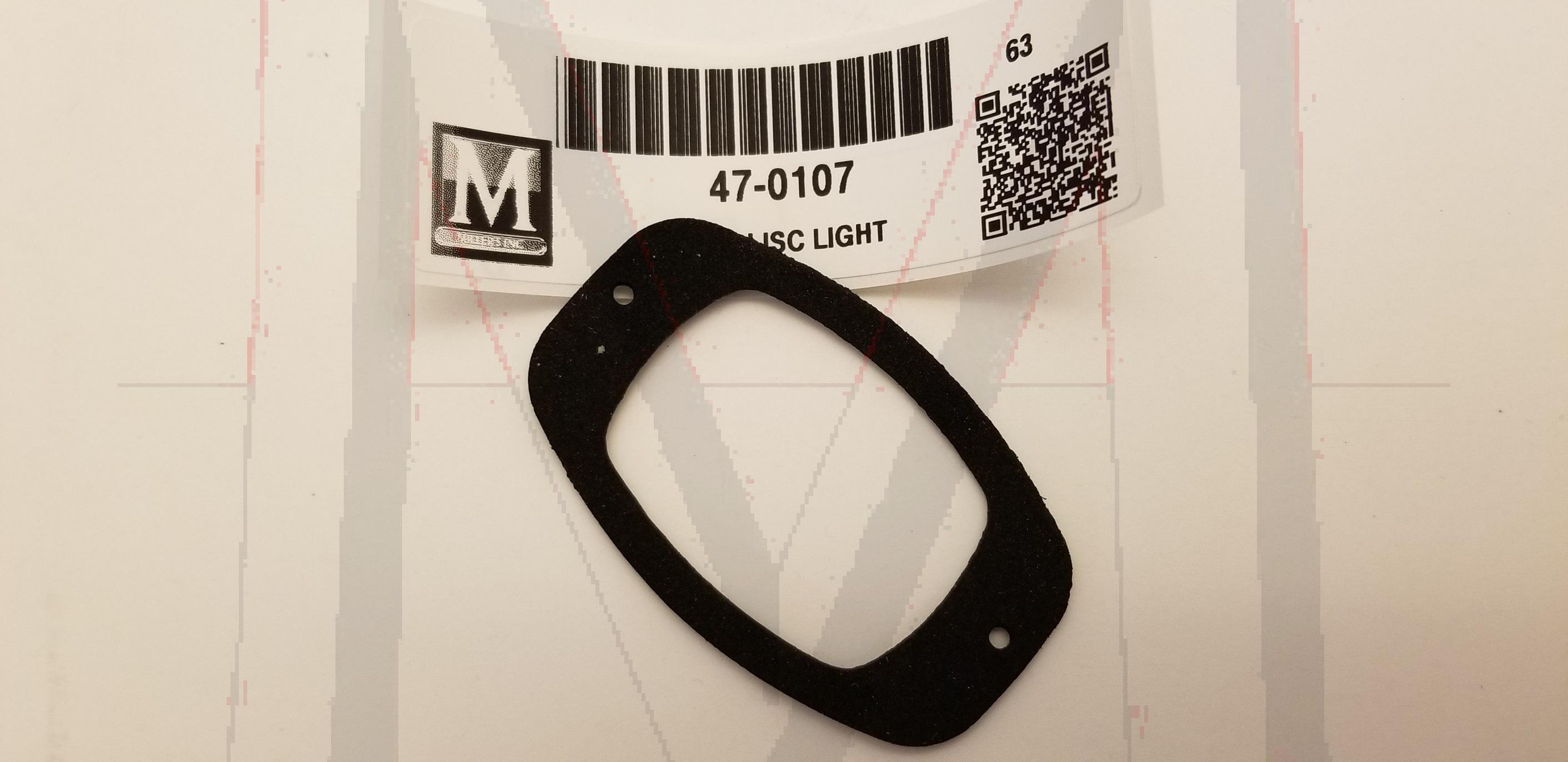 LICENSE LIGHT LENS SEAL