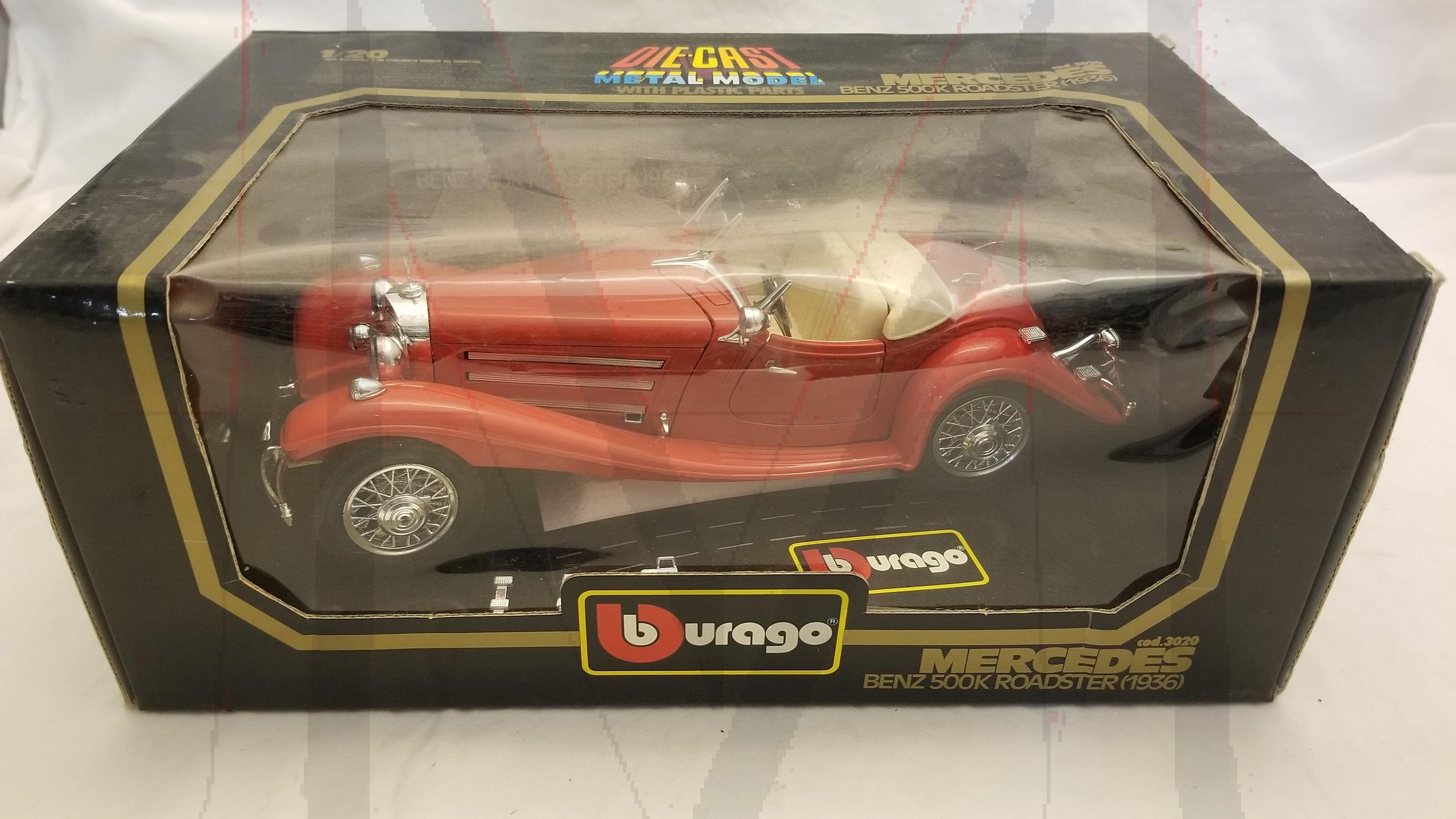 BURAGO 1/20 1936 MERCEDES BENZ ROADSTER